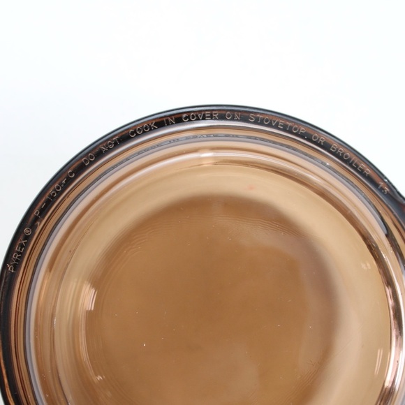 Corning Ware Visions Pyrex Vintage Amber 'Grab It' with Glass Lid - Picture 6 of 6